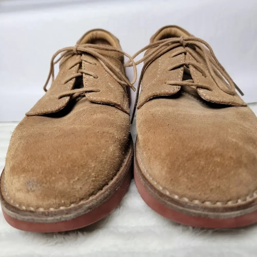 Rockport Suede Oxford Shoes Vibram Sole Men's 7.5 Comfort‎ Casual Lace-Up